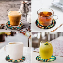 Load image into Gallery viewer, 8Pcs Diamond Art Coaster Diamond Painting Coaster with Holder (Marigold Pattern)