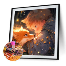 Load image into Gallery viewer, Diamond Painting - Full Square - little boy and fox (40*40CM)