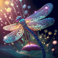 Load image into Gallery viewer, Diamond Painting - Full Round - glowing dragonfly (30*30CM)