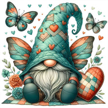 Load image into Gallery viewer, Diamond Painting - Full Round - butterfly gnome (30*30CM)