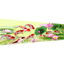 Load image into Gallery viewer, Diamond Painting - Full Round - lotus koi (105*45CM)