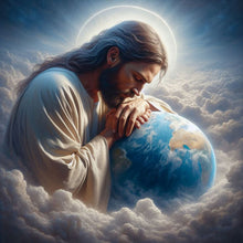 Load image into Gallery viewer, Diamond Painting - Full Round - Earth and Jesus (30*30CM)