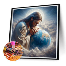 Load image into Gallery viewer, Diamond Painting - Full Round - Earth and Jesus (30*30CM)