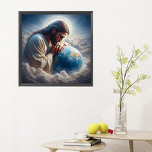 Load image into Gallery viewer, Diamond Painting - Full Round - Earth and Jesus (30*30CM)