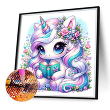 Load image into Gallery viewer, Diamond Painting - Full Square - Reading Unicorn (30*30CM)