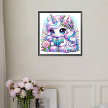 Load image into Gallery viewer, Diamond Painting - Full Square - Reading Unicorn (30*30CM)