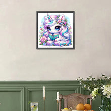 Load image into Gallery viewer, Diamond Painting - Full Square - Reading Unicorn (30*30CM)