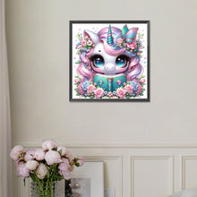 Load image into Gallery viewer, Diamond Painting - Full Square - Reading Unicorn (30*30CM)