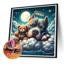Load image into Gallery viewer, Diamond Painting - Full Round - Good night bear and puppy (30*30CM)