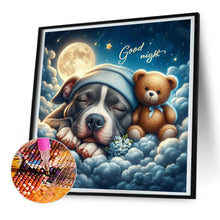 Load image into Gallery viewer, Diamond Painting - Full Round - Good night bear and puppy (30*30CM)
