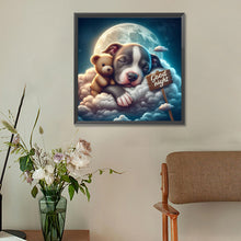 Load image into Gallery viewer, Diamond Painting - Full Round - Good night bear and puppy (30*30CM)