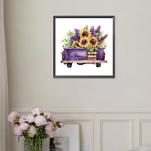 Load image into Gallery viewer, Diamond Painting - Full Square - purple truck (30*30CM)