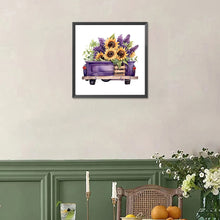 Load image into Gallery viewer, Diamond Painting - Full Square - purple truck (30*30CM)