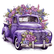 Load image into Gallery viewer, Diamond Painting - Full Square - purple truck (30*30CM)