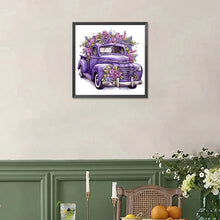 Load image into Gallery viewer, Diamond Painting - Full Square - purple truck (30*30CM)