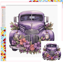 Load image into Gallery viewer, Diamond Painting - Full Square - purple truck (30*30CM)
