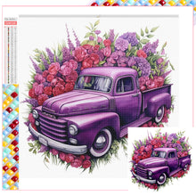 Load image into Gallery viewer, Diamond Painting - Full Square - purple truck (30*30CM)