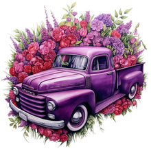 Load image into Gallery viewer, Diamond Painting - Full Square - purple truck (30*30CM)