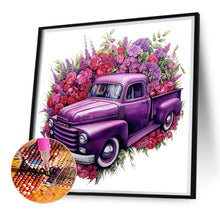 Load image into Gallery viewer, Diamond Painting - Full Square - purple truck (30*30CM)