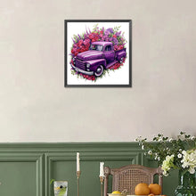 Load image into Gallery viewer, Diamond Painting - Full Square - purple truck (30*30CM)
