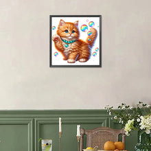 Load image into Gallery viewer, Diamond Painting - Full Square - cute kitten (30*30CM)