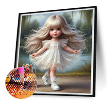Load image into Gallery viewer, Diamond Painting - Full Round - girl and puppy (30*30CM)