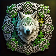 Load image into Gallery viewer, Diamond Painting - Full Round - mandala wolf (30*30CM)