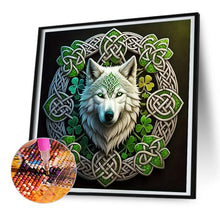 Load image into Gallery viewer, Diamond Painting - Full Round - mandala wolf (30*30CM)