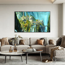 Load image into Gallery viewer, Diamond Painting - Full Round - mountain castle (95*55CM)