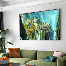 Load image into Gallery viewer, Diamond Painting - Full Round - mountain castle (95*55CM)