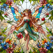 Load image into Gallery viewer, Diamond Painting - Full Round - glass art fairy (30*30CM)