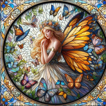 Load image into Gallery viewer, Diamond Painting - Full Round - glass art fairy (30*30CM)