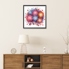 Load image into Gallery viewer, Diamond Painting - Partial Special Shaped - American flag fireworks (30*30CM)