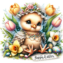 Load image into Gallery viewer, Diamond Painting - Full Round - easter chick (30*30CM)