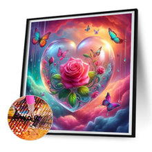 Load image into Gallery viewer, Diamond Painting - Full Round - Butterflies and Fantasy Roses (30*30CM)