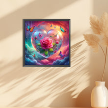 Load image into Gallery viewer, Diamond Painting - Full Round - Butterflies and Fantasy Roses (30*30CM)