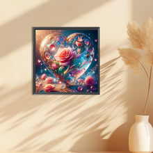 Load image into Gallery viewer, Diamond Painting - Full Round - Love glass and rose (30*30CM)