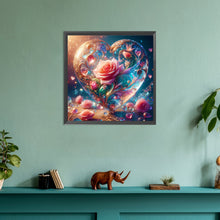Load image into Gallery viewer, Diamond Painting - Full Round - Love glass and rose (30*30CM)