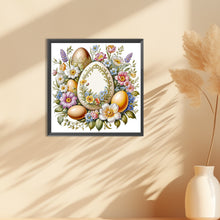 Load image into Gallery viewer, Diamond Painting - Full Round - Easter eggs among flowers (30*30CM)