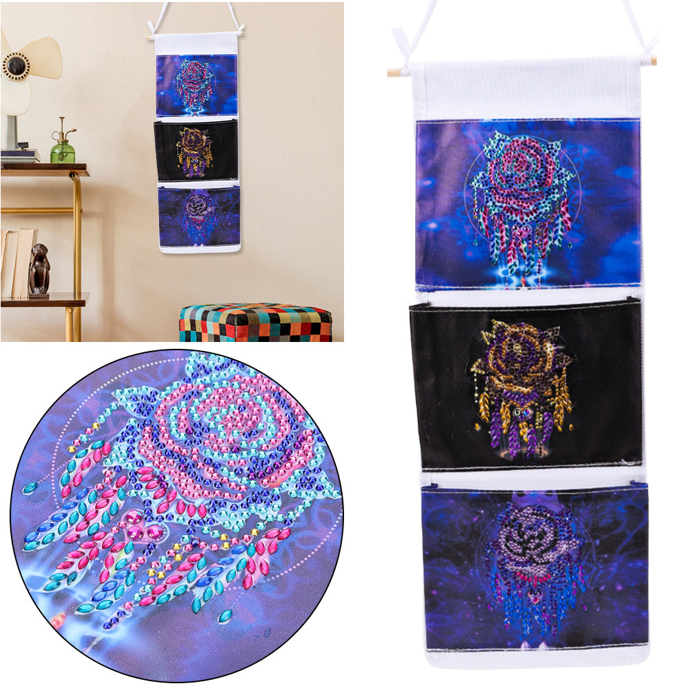 Special Shape DIY Animal Rose Diamond Painting Purses Diamond Art Clutch Bag
