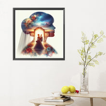 Load image into Gallery viewer, Diamond Painting - Full Round - romantic wedding silhouette (30*30CM)