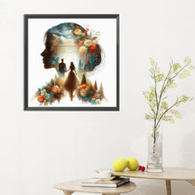 Load image into Gallery viewer, Diamond Painting - Full Round - romantic wedding silhouette (30*30CM)