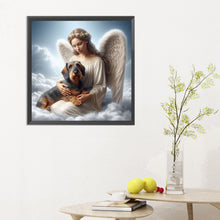 Load image into Gallery viewer, Diamond Painting - Full Round - angel and dog (30*30CM)