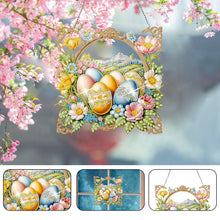 Load image into Gallery viewer, Easter Egg Scene Single-Sided Diamond Art Hanging Pendant for Office Home Decor