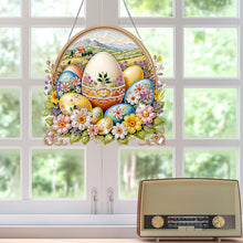Load image into Gallery viewer, Easter Egg Scene Single-Sided Diamond Art Hanging Pendant for Office Home Decor
