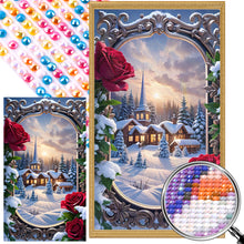 Load image into Gallery viewer, AB Diamond Painting - Full Round - picture frame garden (40*70CM)