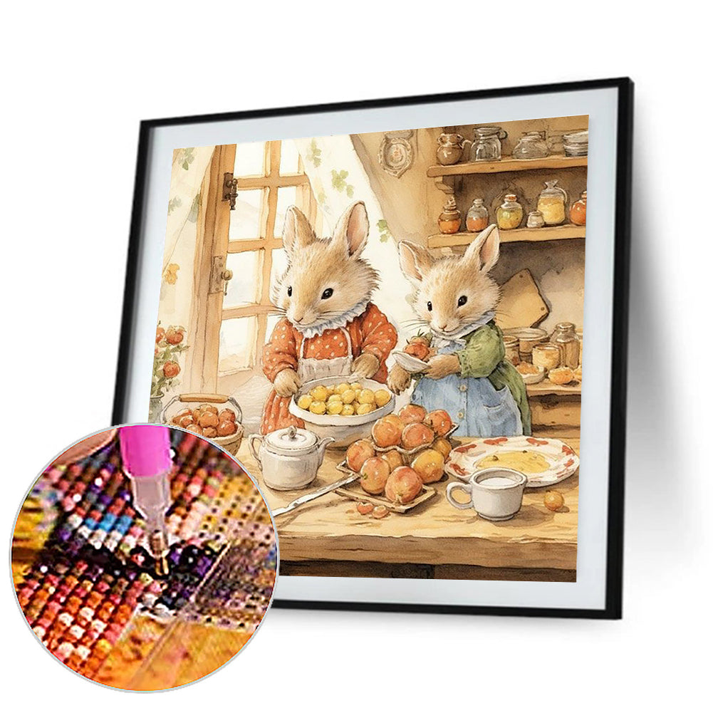 Diamond Painting - Full Square - mouse making dessert (30*30CM)