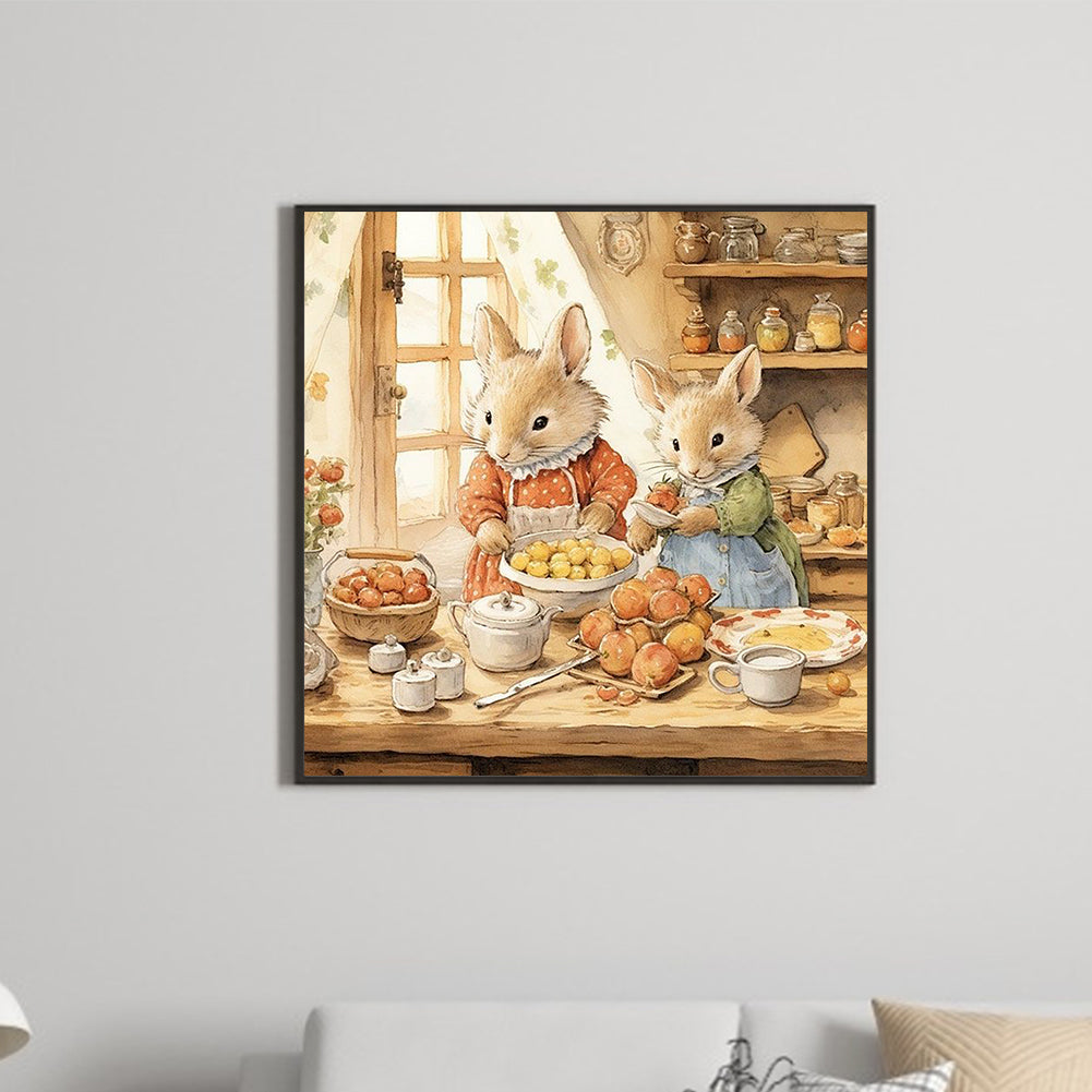 Diamond Painting - Full Square - mouse making dessert (30*30CM)
