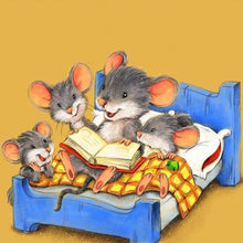 Load image into Gallery viewer, Diamond Painting - Full Round - A cozy mouse family (40*40CM)
