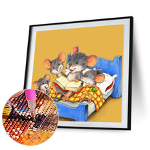 Load image into Gallery viewer, Diamond Painting - Full Round - A cozy mouse family (40*40CM)